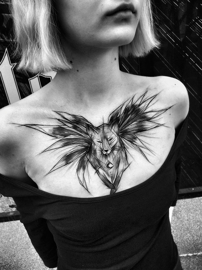Les superbes tatouages en forme d'esquisse de Inez Janiak tatouages en forme d esquisse par Inez Janiak 50 tatouages-en-forme-d-esquisse-par-inez-janiak-50