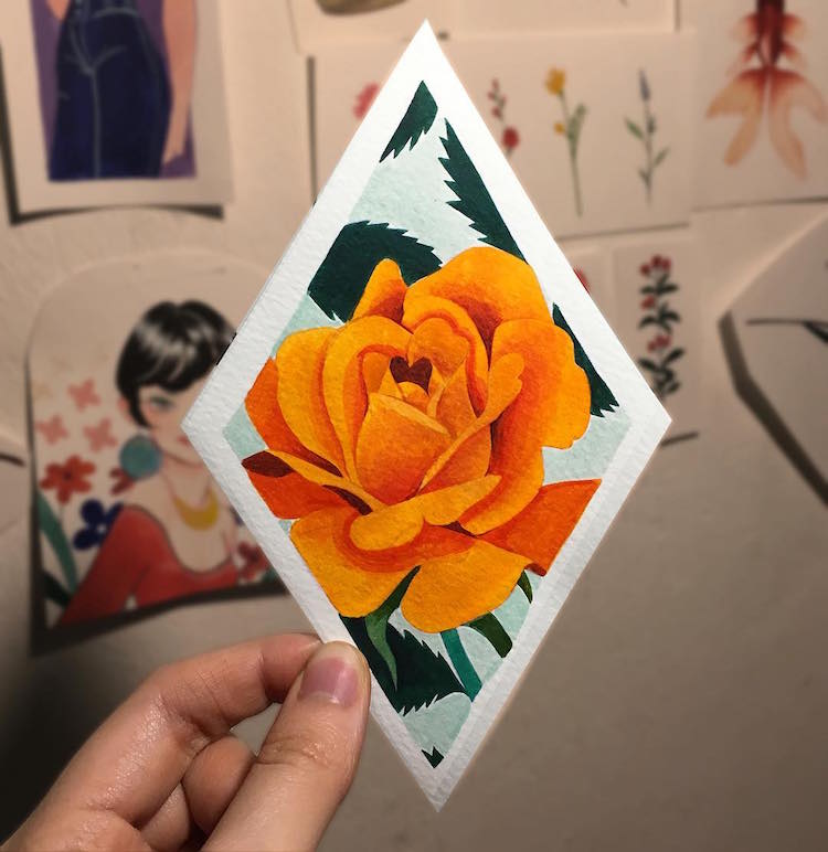 Les délicats tatouages floraux colorés de Zihee Les delicats tatouages floraux colores de Zihee 16 Les delicats tatouages floraux colores de Zihee 16