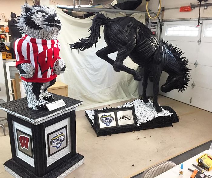 Les incroyables sculptures de pneus de Blake McFarland Les incroyables sculptures de pneus de Blake McFarland 11 Les incroyables sculptures de pneus de Blake McFarland 11