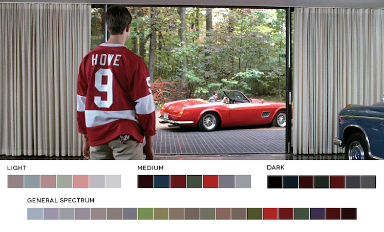 Les palettes de couleurs de films par Roxy Radulescu Les palettes de couleurs de films par Ruby Radulescu 14 la folle journee de ferris bueller Les palettes de couleurs de films par Ruby Radulescu 14 la folle journee de ferris bueller