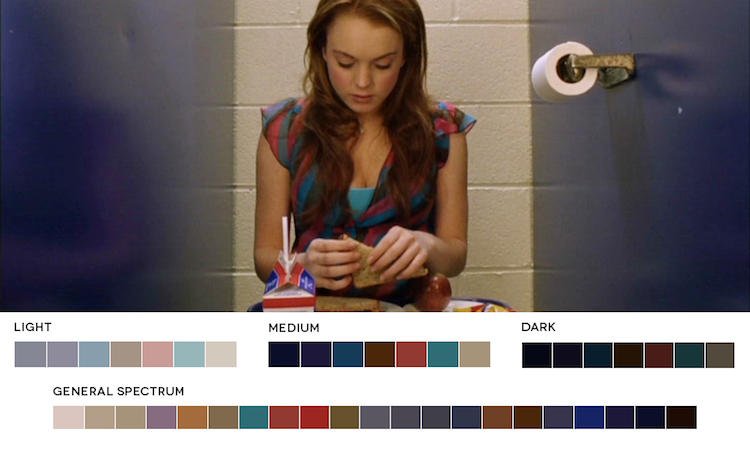 Les palettes de couleurs de films par Roxy Radulescu Les palettes de couleurs de films par Ruby Radulescu 6 lolita malgre moi 2004 Les palettes de couleurs de films par Ruby Radulescu 6 lolita malgre moi 2004