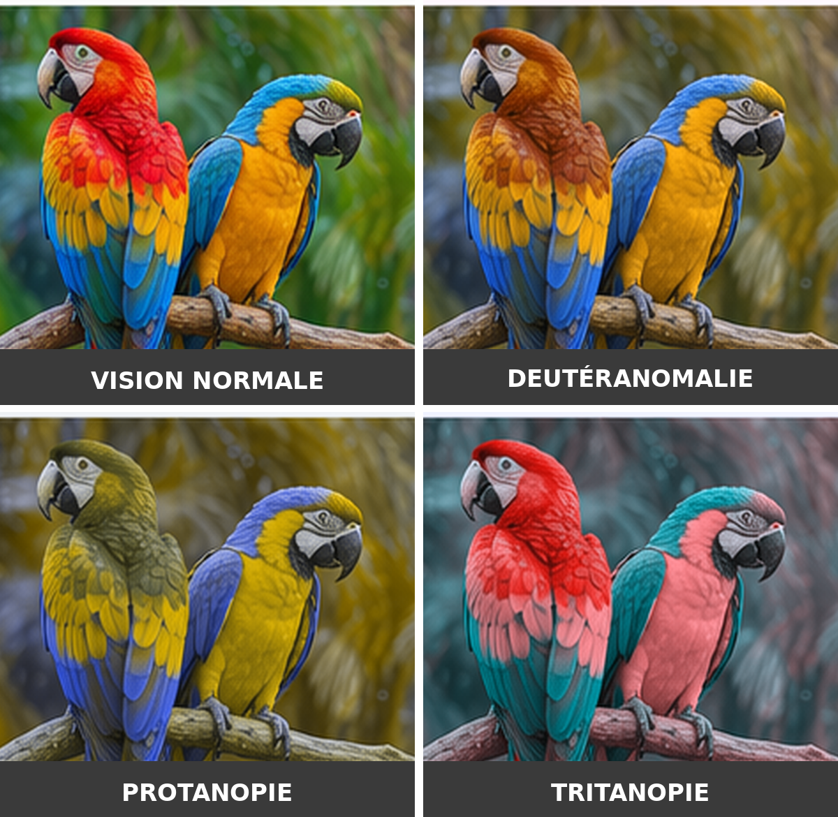daltonisme perroquets recale 1200 daltonisme perroquets recale 1200