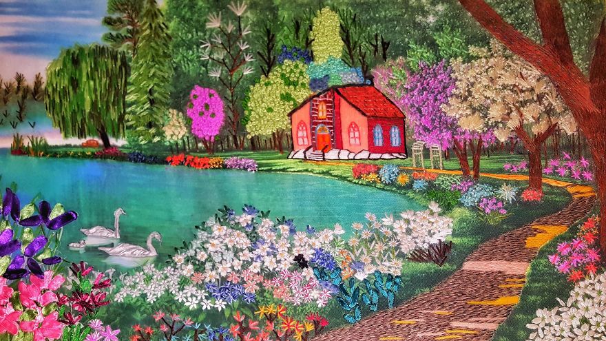 Les tableaux en broderie de Meko Gelashvili les tableaux en broderie de Meko Gelashvili 12 les tableaux en broderie de Meko Gelashvili 12