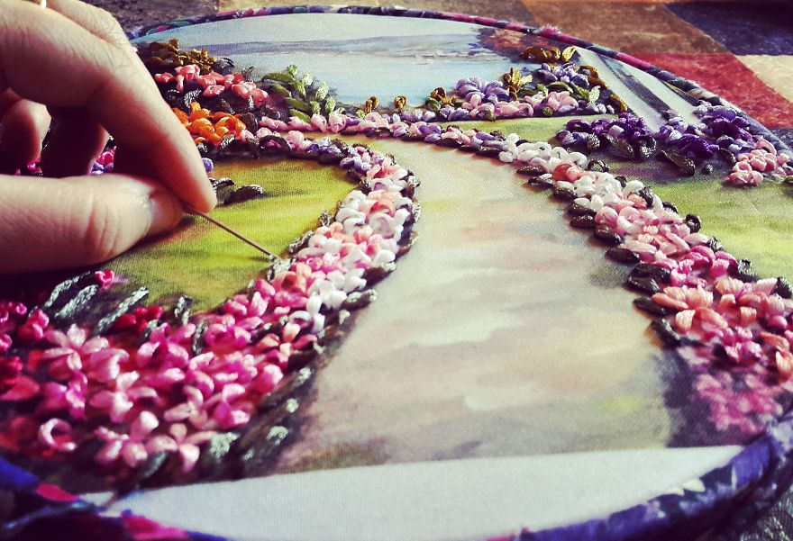 Les tableaux en broderie de Meko Gelashvili les tableaux en broderie de Meko Gelashvili 2 les tableaux en broderie de Meko Gelashvili 2