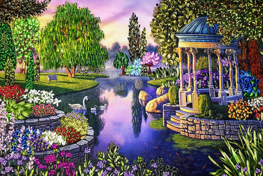 Les tableaux en broderie de Meko Gelashvili les tableaux en broderie de Meko Gelashvili 9 les tableaux en broderie de Meko Gelashvili 9