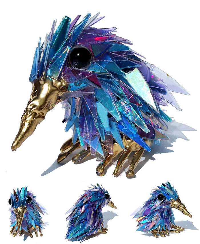 Sean Avery transforme les vieux CD en sculptures d'animaux les transformations de vieux CD en sculptures d animaux de Sean Avery 25 les transformations de vieux CD en sculptures d animaux de Sean Avery 25