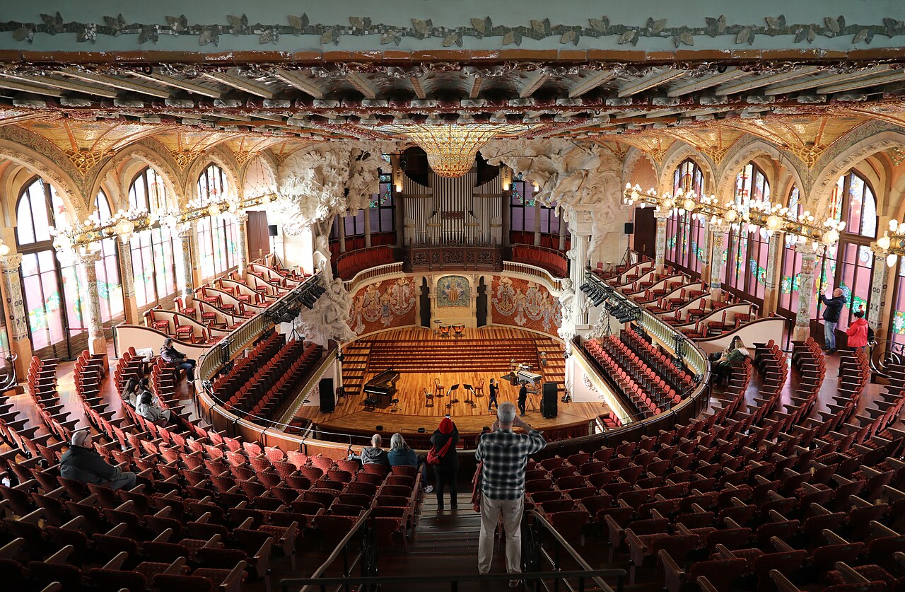 Salle du Palau de la Música Catalana à Barcelone Salle de concert du Palau de la Música Catalana à Barcelone