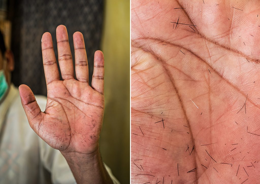 Des portraits de paumes de mains pour illustrer la vie des gens Des portraits de paumes de mains pour illustrer la vie des gens omar reda 2 coiffeur Des-portraits-de-paumes-de-mains-pour-illustrer-la-vie-des-gens-omar-reda-2-coiffeur