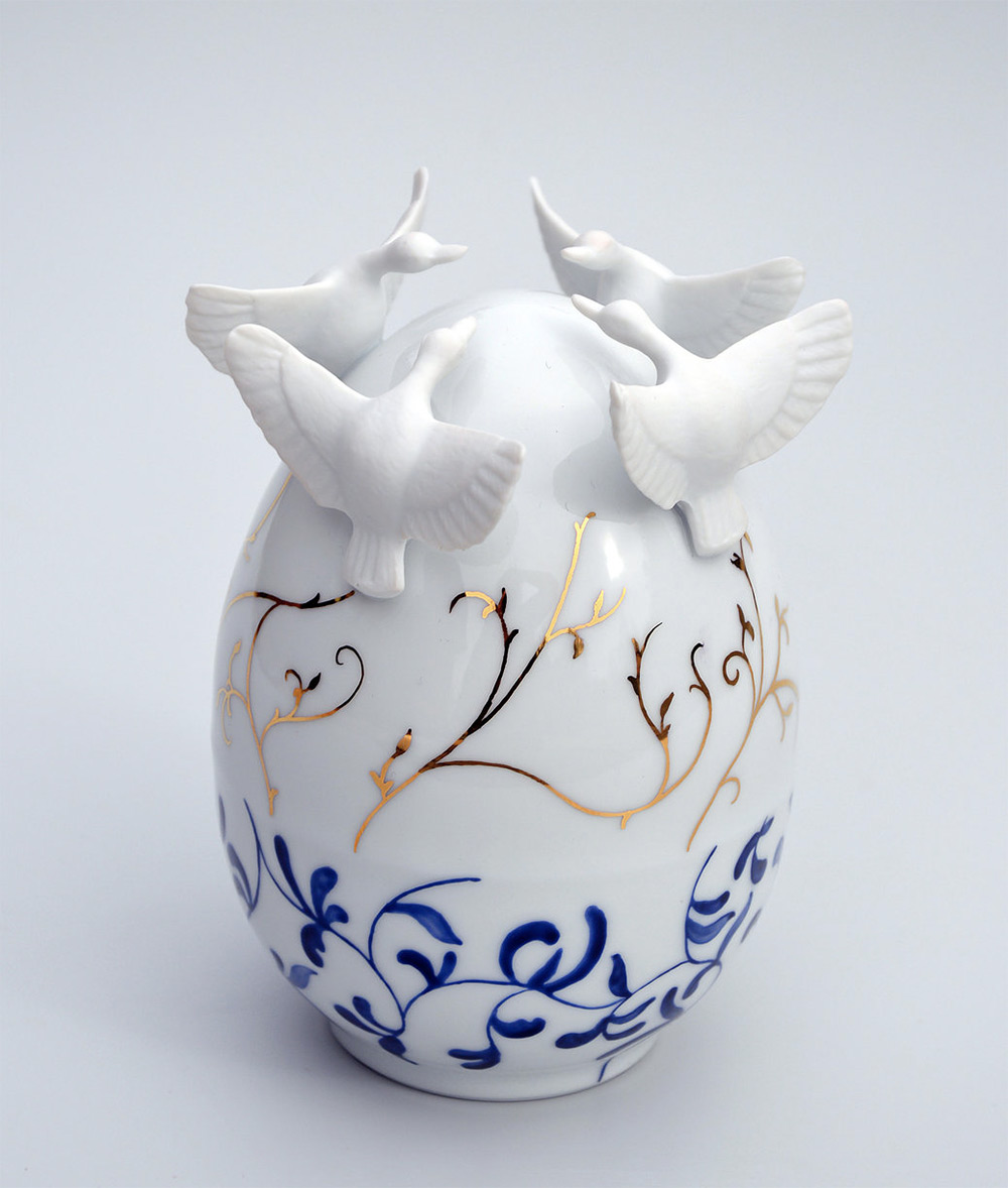 Les sculptures de porcelaine de Juliette Clovis Les oeufs de porcelaine de Juliette Clovis 3 Les-oeufs-de-porcelaine-de-Juliette-Clovis-3