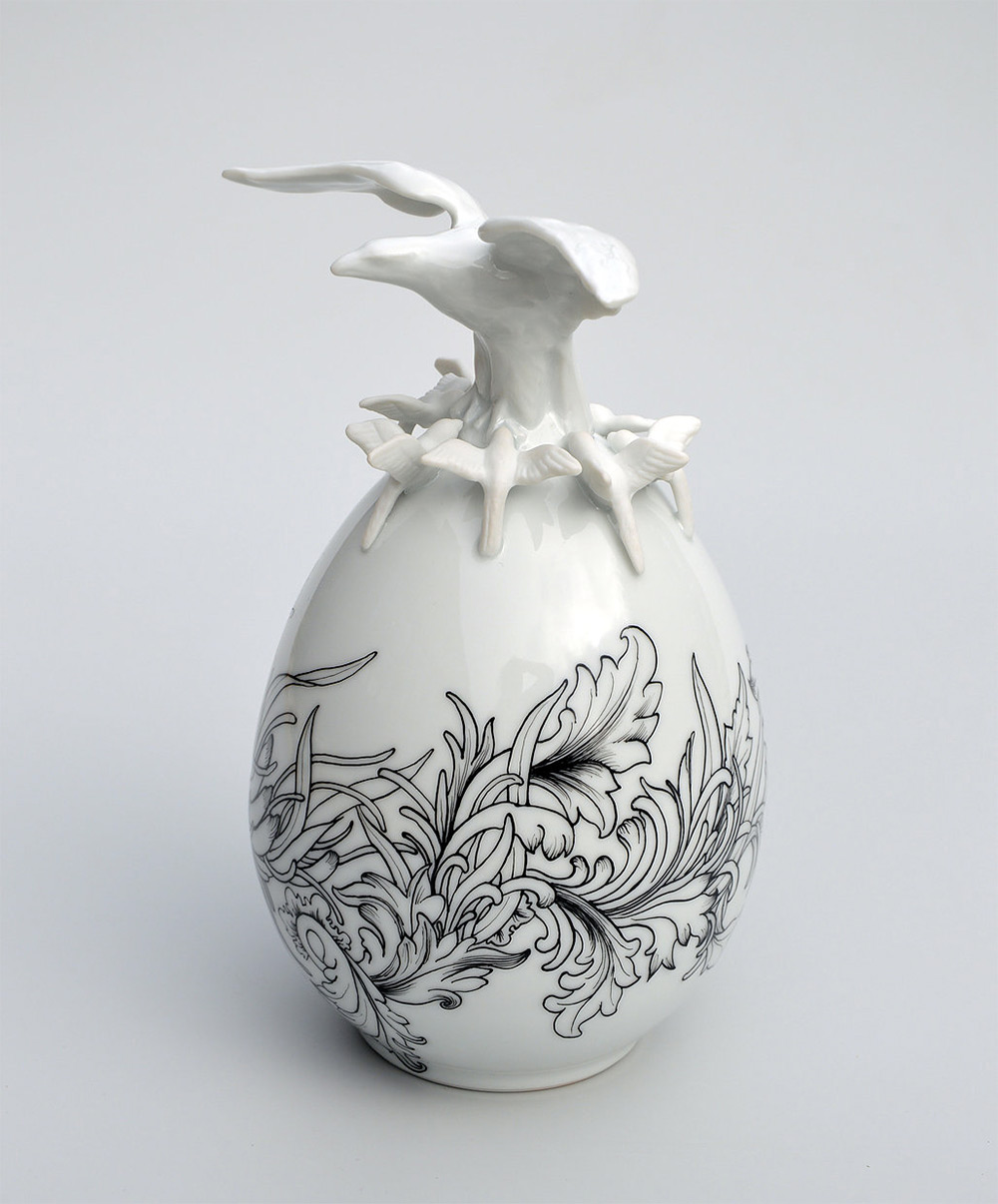 Les sculptures de porcelaine de Juliette Clovis Les oeufs de porcelaine de Juliette Clovis 4 Les-oeufs-de-porcelaine-de-Juliette-Clovis-4