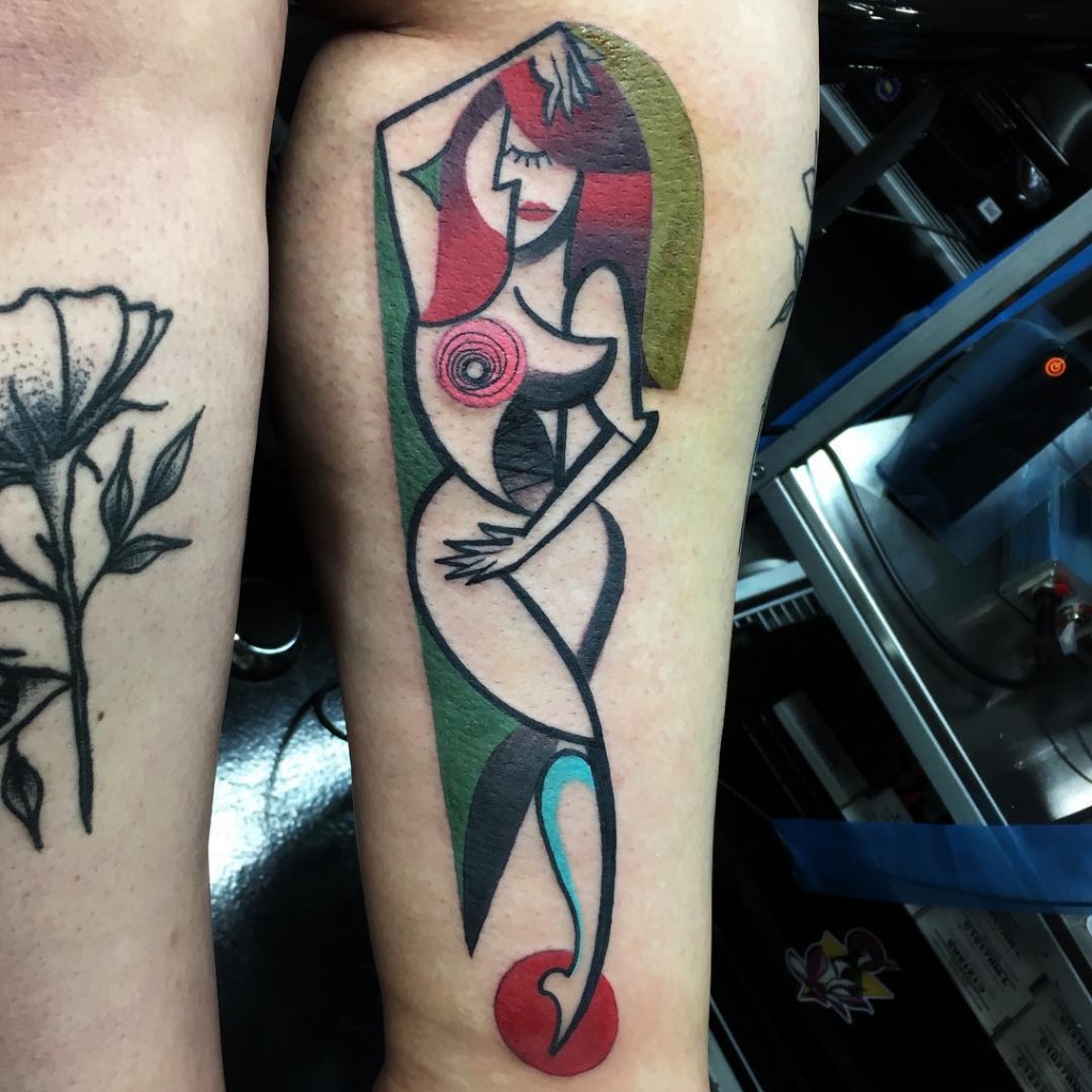 Les tatouages cubistes colorés inspirés de Picasso de Mike Boyd Les tatouages cubistes colores inspires de Picasso de Mike Boyd 11 Les tatouages cubistes colores inspires de Picasso de Mike Boyd 11