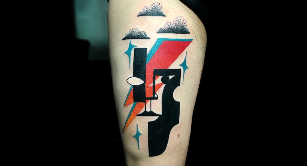 Les tatouages cubistes colorés inspirés de Picasso de Mike Boyd Les tatouages cubistes colores inspires de Picasso de Mike Boyd 2 Les tatouages cubistes colores inspires de Picasso de Mike Boyd 2