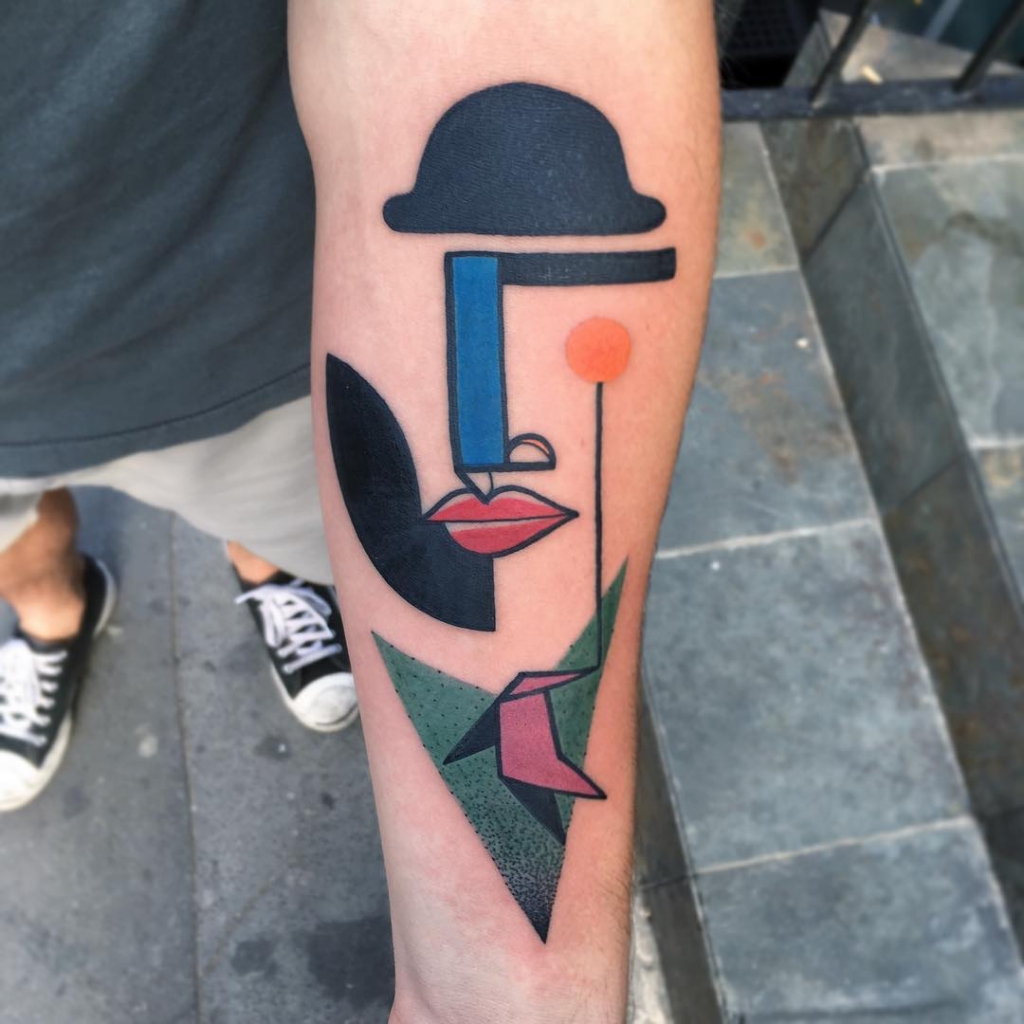 Les tatouages cubistes colorés inspirés de Picasso de Mike Boyd Les tatouages cubistes colores inspires de Picasso de Mike Boyd 5 Les tatouages cubistes colores inspires de Picasso de Mike Boyd 5