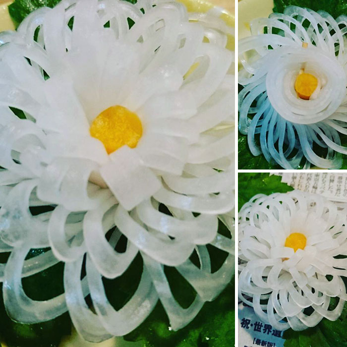 Mukimono: les incroyables sculptures de fruits, légumes et autres de Gaku mukimono les incroyables sculptures de fruits legumes et autres de Gaku 14 Mukimono: les incroyables sculptures de fruits, légumes et autres de Gaku 14