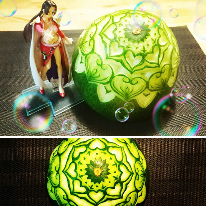 Mukimono: les incroyables sculptures de fruits, légumes et autres de Gaku mukimono les incroyables sculptures de fruits legumes et autres de Gaku 20 Mukimono: les incroyables sculptures de fruits, légumes et autres de Gaku 20