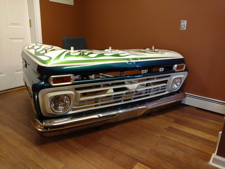 Une magnifique transformation d'un avant de voiture en bureau avec retour une magnifique transformation d un avant de voiture en bureau avec retour 15 Une magnifique transformation d'un avant de voiture en bureau avec retour 15