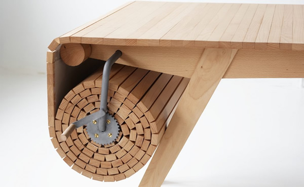 Une table avec enrouleur pour s'adapter au nombre de convives une table avec enrouleur pour s adapter au nombre de convives 5 Une table avec enrouleur pour s'adapter au nombre de convives 5