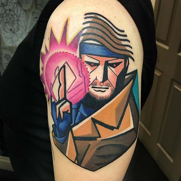 Les tatouages cubistes colorés inspirés de Picasso de Mike Boyd Les tatouages cubistes geek de Mike Boyd 1 Les tatouages cubistes geek de Mike Boyd 1