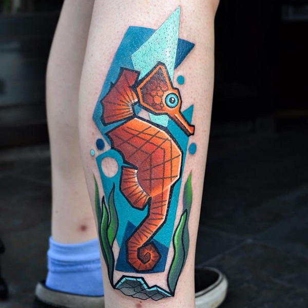 Les tatouages cubistes colorés inspirés de Picasso de Mike Boyd Les tatouages cubistes geek de Mike Boyd 6 Les tatouages cubistes geek de Mike Boyd 6