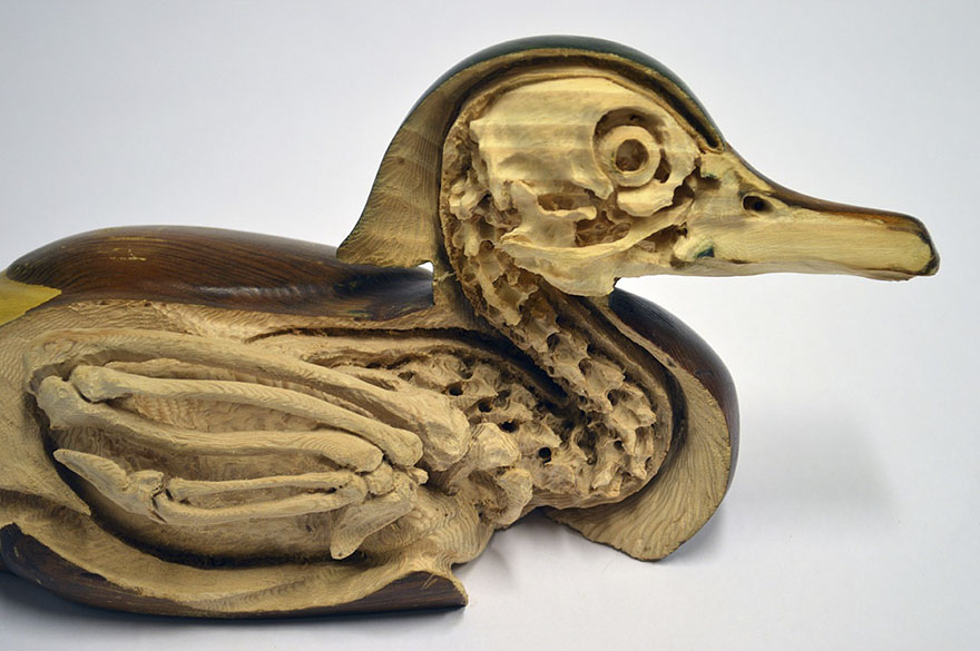 Une incroyable sculpture d'un tronc scindé par une corde effilochée par Maskull Lasserre une incroyable sculpture d un tronc scinde par une corde effilochee par Maskull Lasserre 11 sculptures de Maskull Lasserre 5