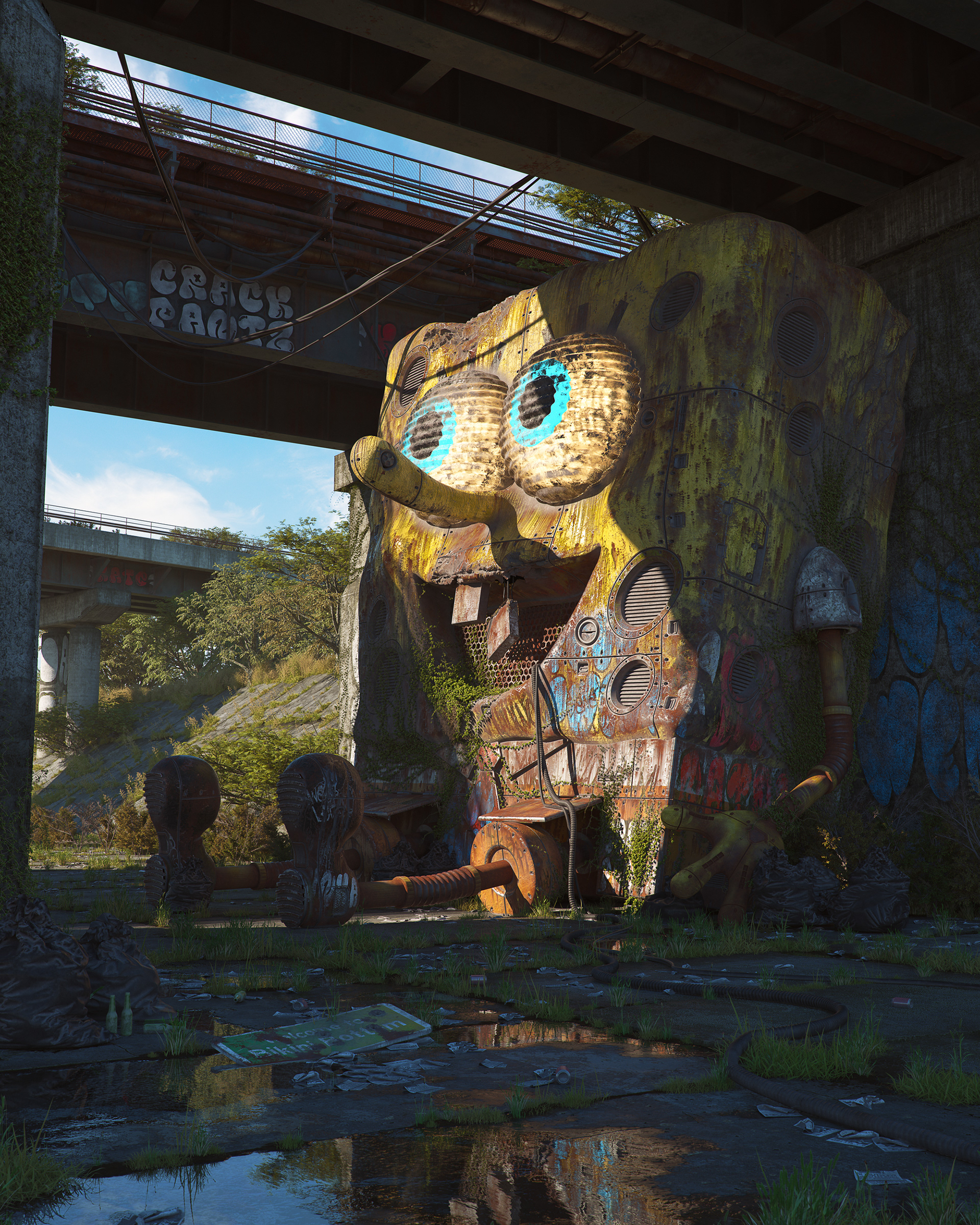 La pop culture après l'apocalypse par Filip Hodas La pop culture apres l apocalypse par Filip Hodas 11 dominos 1 La pop culture après l'apocalypse par Filip Hodas: Bob l'éponge