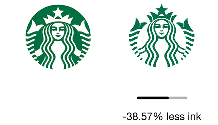 Ecobranding: des logos de marques plus écologiques car utilisant moins d'encre Ecobranding des logos de marques plus ecologiques car utilisant moins d encre 9 starbucks Ecobranding: des logos de marques plus écologiques car utilisant moins d'encre - Starbucks