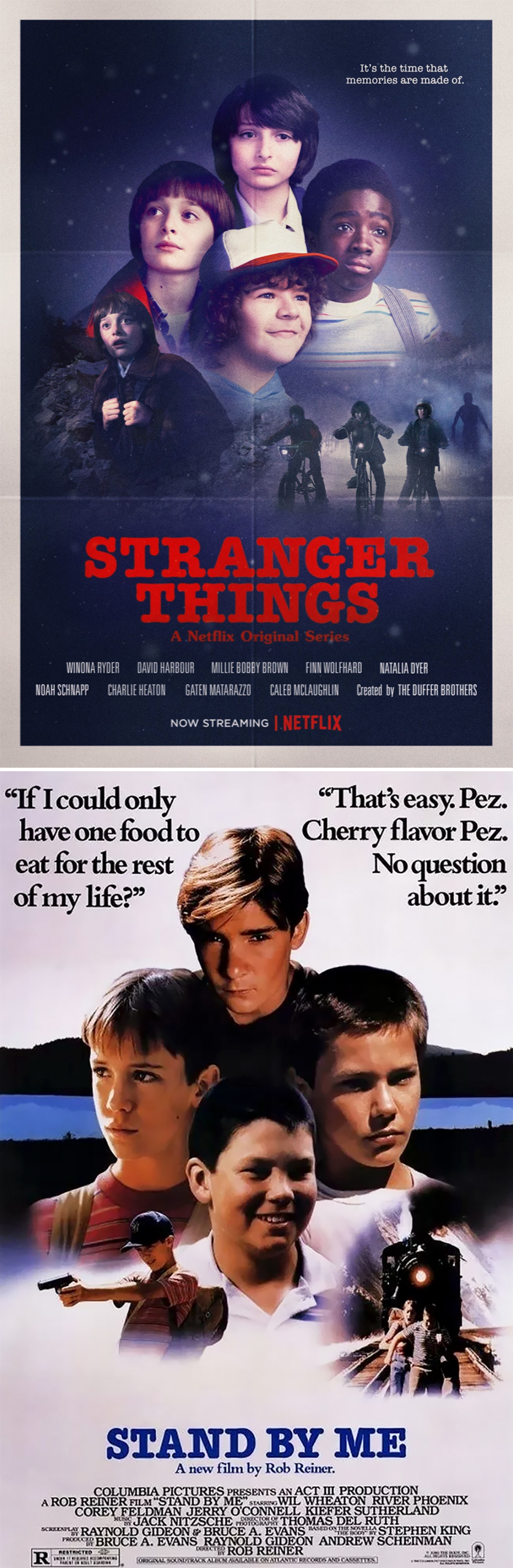 Quand Stranger Things reprend des affiches de films d'horreur des années 70 et 80 Quand Stranger Things reprend des affiches de films d horreur des annees 70 et 80 4 stand by me Quand Stranger Things reprend des affiches de films d'horreur des années 70 et 80 Stand By Me