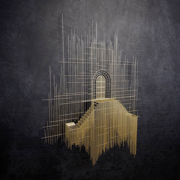 Des sculptures d'escaliers façon croquis d'architecture par David Moreno Des sculptures d escaliers facon croquis d architecture par David Moreno 2 Des sculptures d'escaliers façon croquis d'architecture par David Moreno 2