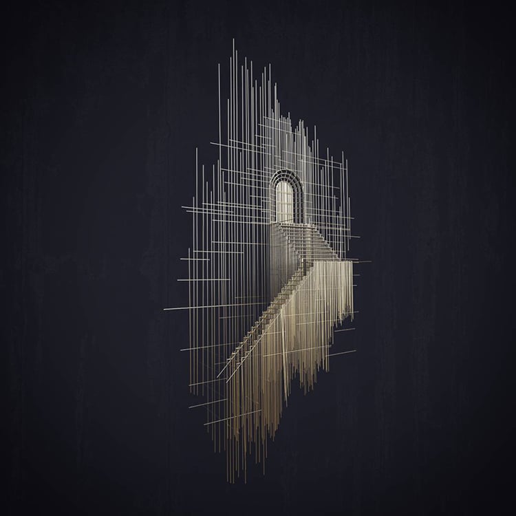 Des sculptures d'escaliers façon croquis d'architecture par David Moreno Des sculptures d escaliers facon croquis d architecture par David Moreno 7 Des sculptures d'escaliers façon croquis d'architecture par David Moreno