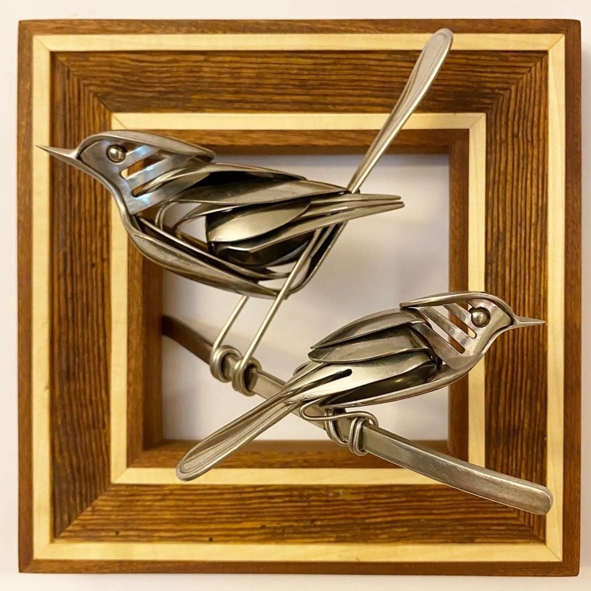 De nouvelles sculptures en couverts par Matt Wilson couteau fourchette cuillere oiseau 4 De nouvelles sculptures en couverts par Matt Wilson couteau fourchette cuillere oiseau 4