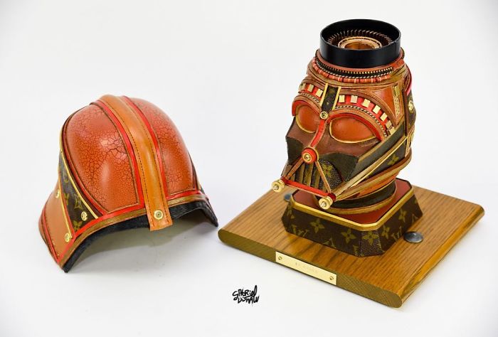 Le recyclage de sacs Louis Vuitton en sculptures Star Wars par Gabriel Dishaw Le recyclage de sacs Louis Vuitton en sculptures star wars par Gabriel Dishaw 17 Le recyclage de sacs Louis Vuitton en sculptures Star Wars par Gabriel Dishaw 17