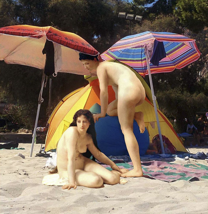 Quand les dieux prennent le métro : les collages anachroniques d’Alexey Kondakov De nouveaux melanges de classiques de la peinture et de vie moderne par Alexey Kondakov 4 Quand les dieux prennent le métro : les collages anachroniques d’Alexey Kondakov 4