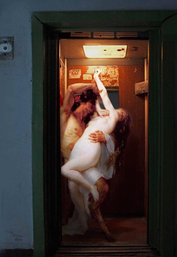 Quand les dieux prennent le métro : les collages anachroniques d’Alexey Kondakov Les melanges de personnages des classiques de la peinture et de la vie moderne par Alexey Kondakov 11 Les-melanges-de-personnages-des-classiques-de-la-peinture-et-de-la-vie-moderne-par-Alexey-Kondakov-11