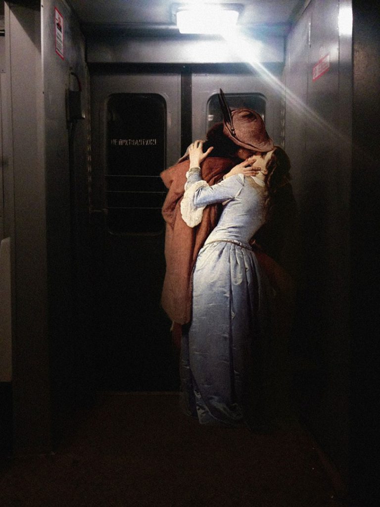 Quand les dieux prennent le métro : les collages anachroniques d’Alexey Kondakov Les melanges de personnages des classiques de la peinture et de la vie moderne par Alexey Kondakov 21 Les-melanges-de-personnages-des-classiques-de-la-peinture-et-de-la-vie-moderne-par-Alexey-Kondakov-21