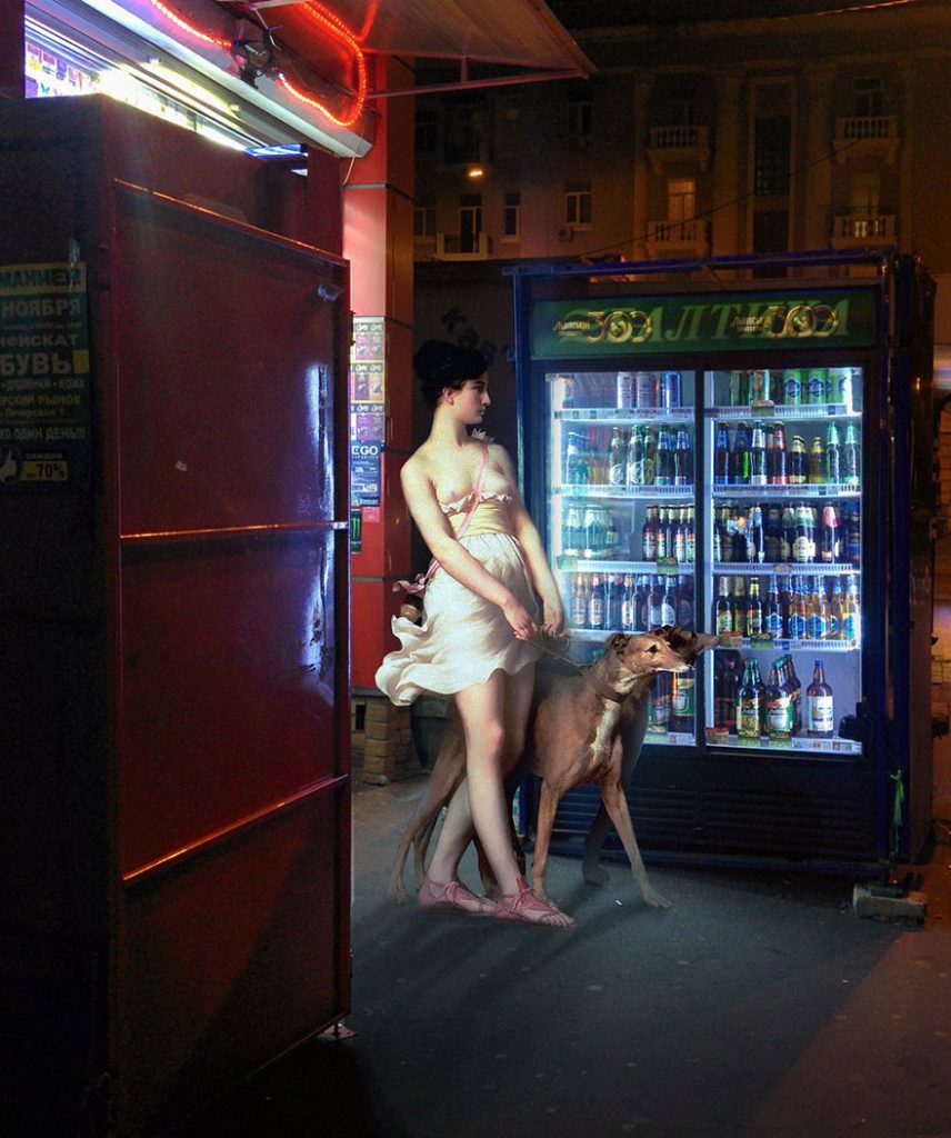 Quand les dieux prennent le métro : les collages anachroniques d’Alexey Kondakov Les melanges de personnages des classiques de la peinture et de la vie moderne par Alexey Kondakov 9 Les-melanges-de-personnages-des-classiques-de-la-peinture-et-de-la-vie-moderne-par-Alexey-Kondakov-9