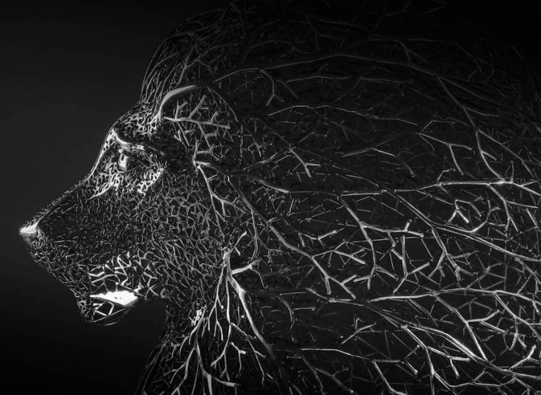 Les sculptures d'animaux en branches métalliques de Kang Dong Hyun Les sculptures d animaux en branches metalliques de Kang Dong Hyun 2 Les-sculptures-d-animaux-en-branches-metalliques-de-Kang-Dong-Hyun-2