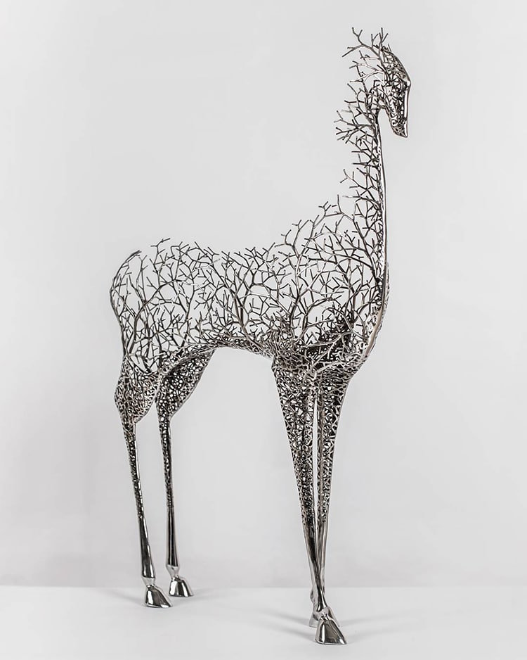Les sculptures d'animaux en branches métalliques de Kang Dong Hyun Les sculptures d animaux en branches metalliques de Kang Dong Hyun 7 Les-sculptures-d-animaux-en-branches-metalliques-de-Kang-Dong-Hyun-7