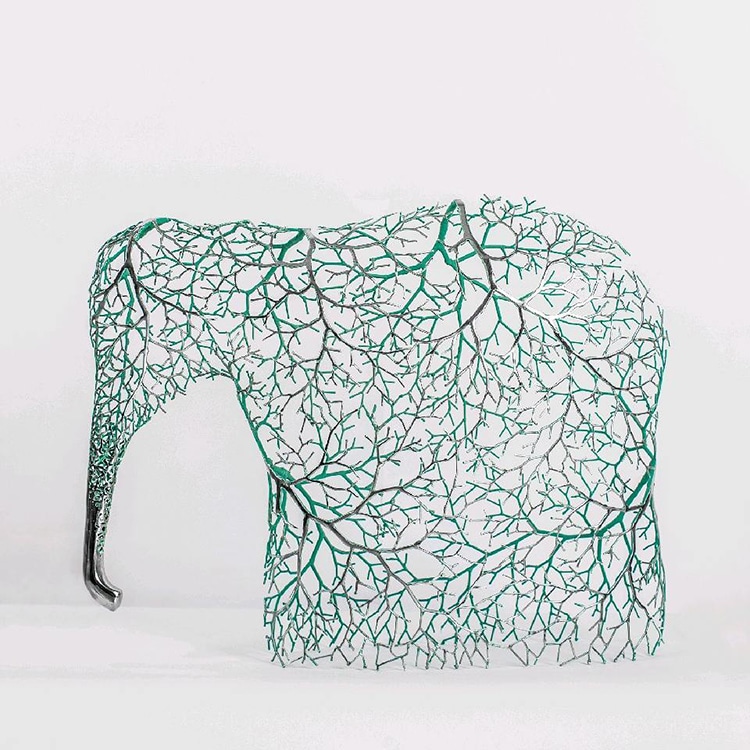 Les sculptures d'animaux en branches métalliques de Kang Dong Hyun Les sculptures d animaux en branches metalliques de Kang Dong Hyun 9 Les-sculptures-d-animaux-en-branches-metalliques-de-Kang-Dong-Hyun-9
