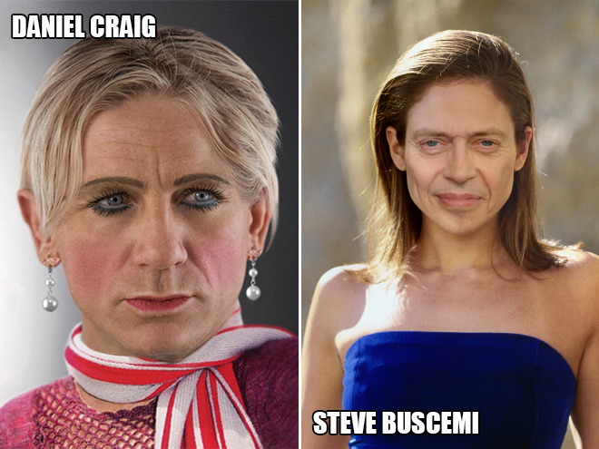 A quoi pourraient ressembler les stars hommes si elle étaient femmes... A quoi pourrait ressembler les stars hommes si elle etaient femmes 11 daniel craig steve buscemi A-quoi-pourrait-ressembler-les-stars-hommes-si-elle-etaient-femmes-11-daniel-craig-steve-buscemi