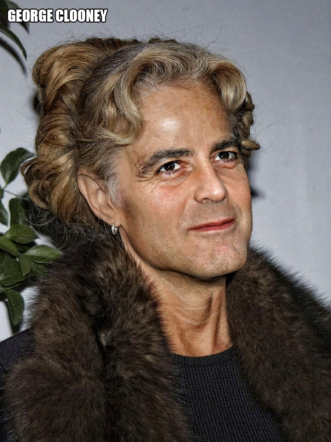 A quoi pourraient ressembler les stars hommes si elle étaient femmes... A quoi pourrait ressembler les stars hommes si elle etaient femmes 9 george clooney A-quoi-pourrait-ressembler-les-stars-hommes-si-elle-etaient-femmes-9-george-clooney