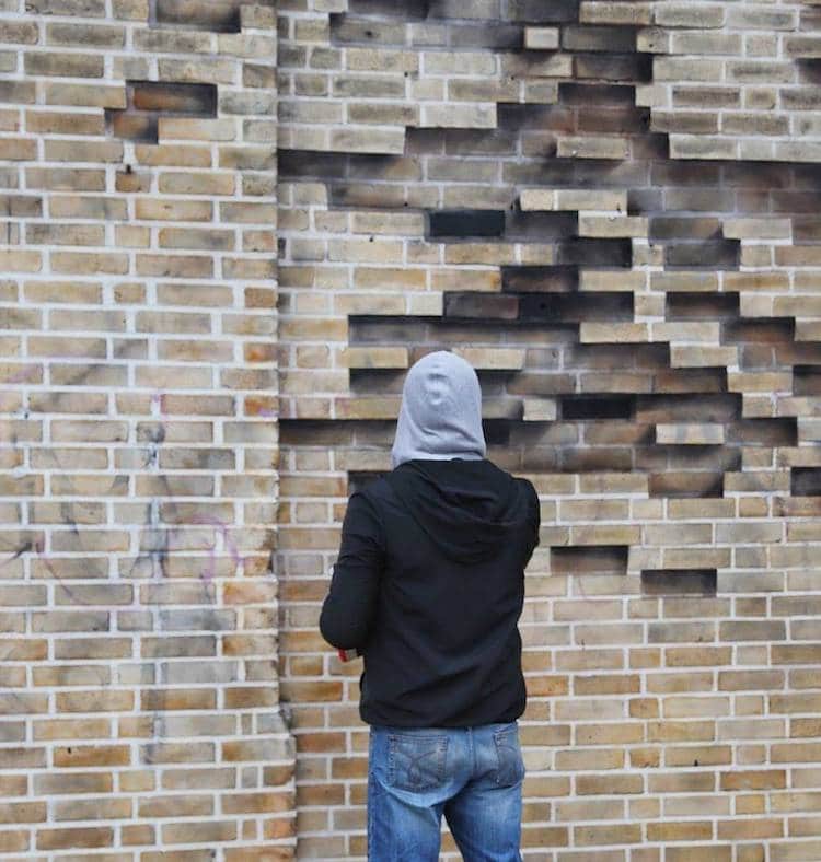 Street art: l’“arbre de brique” et la fresque en trompe-l’œil poétique de Pejac street art un arbre de brique par Pejac 3 street-art-un-arbre-de-brique-par-Pejac-3