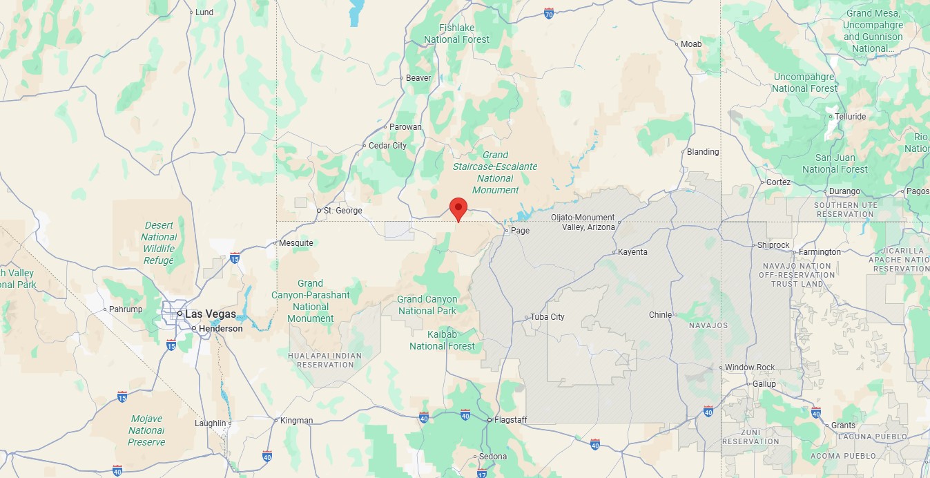 The Wave - Arizona : une vague de pierre figée dans le désert the wave vague arizona maps the-wave-vague-arizona-maps