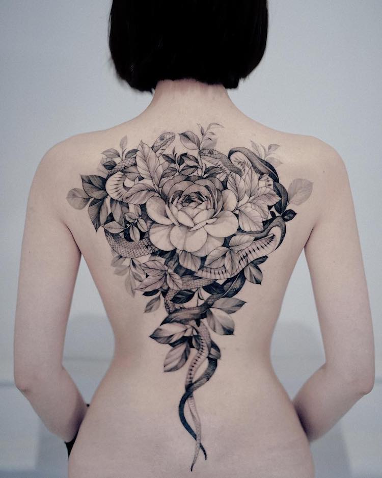 de nouveaux delicats tatouages par le jardin de Zihwa 5 de nouveaux delicats tatouages par le jardin de Zihwa 5