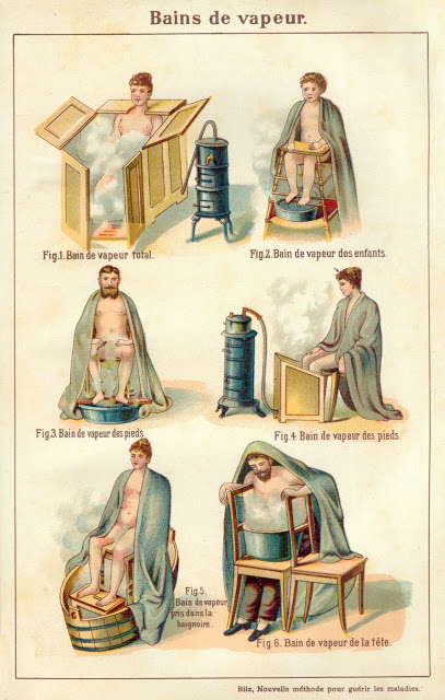 Comment prendre un bain et autres techniques de naturopathie début 1900 techniques de naturopathie debut 1900 La nouvelle guerison naturelle Friedrich Eduard Bilz 2 bain de vapeur techniques-de-naturopathie-debut-1900-La-nouvelle-guerison-naturelle-Friedrich-Eduard-Bilz-2-bain-de-vapeur