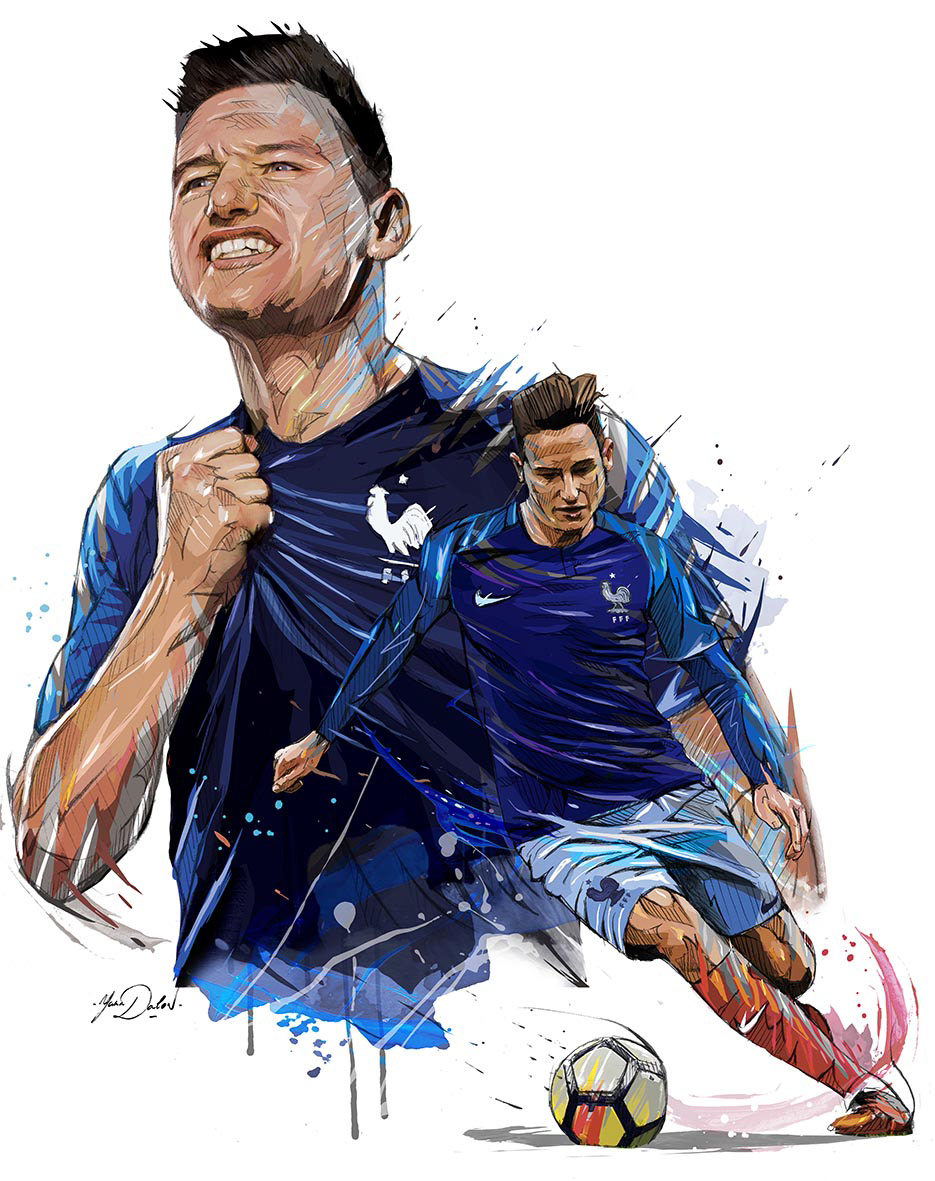 Les fresques sur les murs de l'hotel de l'équipe de France à Istra par Yann Dalon Les fresques sur les murs de l hotel de l equipe de France a Istra par Yann Dalon 15 florian thauvin Les-fresques-sur-les-murs-de-l-hotel-de-l-equipe-de-France-a-Istra-par-Yann-Dalon-15-florian-thauvin