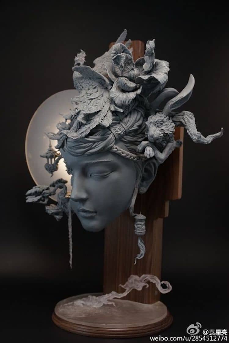 des sculptures surréalistes avec des paysages en cheveux par Yuanxing Liang des sculptures surrealistes avec des paysages en cheveux par Yuanxing Liang 14 des-sculptures-surrealistes-avec-des-paysages-en-cheveux-par-Yuanxing-Liang-14