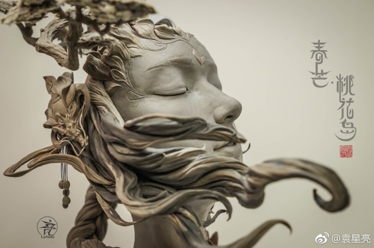 des sculptures surréalistes avec des paysages en cheveux par Yuanxing Liang des sculptures surrealistes avec des paysages en cheveux par Yuanxing Liang 4 des-sculptures-surrealistes-avec-des-paysages-en-cheveux-par-Yuanxing-Liang-4