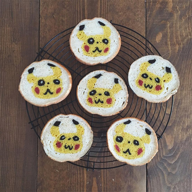 food art: les pains colorés de konel bread food art les pains colores de konel bread 7 pikachu food-art-les-pains-colores-de-konel-bread-7-pikachu
