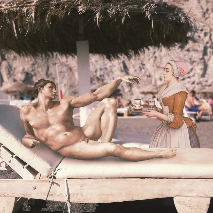 the canvas project: de nouveaux personnages de toiles célèbres dans des scènes modernes par Gabriel Nardelli Araujo the canvas project de nouveaux personnages de toiles celebres dans des scenes modernes par Gabriel Nardelli Araujo 13 the-canvas-project-de-nouveaux-personnages-de-toiles-celebres-dans-des-scenes-modernes-par-Gabriel-Nardelli-Araujo-13