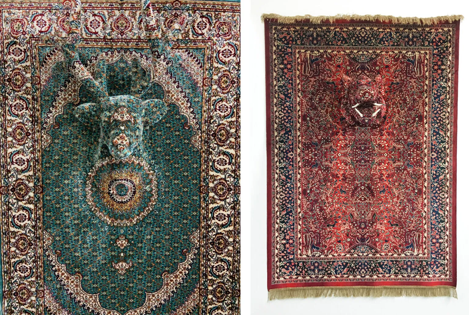 Des animaux dans des tapis persans par Debbie Lawson de nouvelles sculptures dans des tapis persans par Debbie Lawson 5 de-nouvelles-sculptures-dans-des-tapis-persans-par-Debbie-Lawson-5